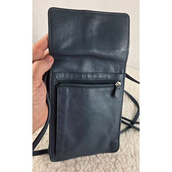 Great American Leatherworks Vtg Crossbody Wallet Purse Phone Travel Pockets Mini - Picture 7 of 10